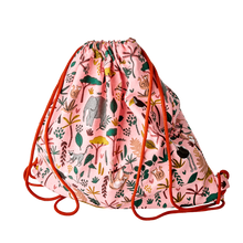 Load image into Gallery viewer, Drawstring Bag in Coral
