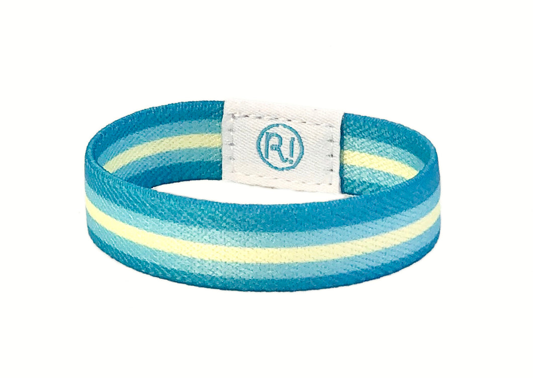 Blue Stripes Elastic Bracelet