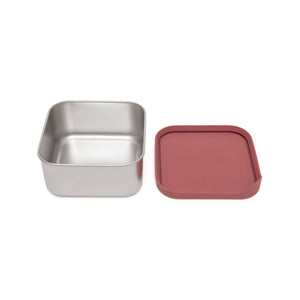 Stainless Steel Lunchbox Mahogany Rose