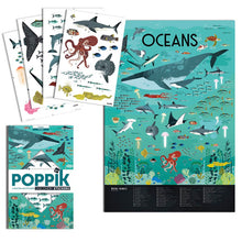 Load image into Gallery viewer, My Giant Poster &amp; Sticker Set | Oceans
