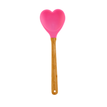 Load image into Gallery viewer, Heart Shape Silicone Spoon | Pink
