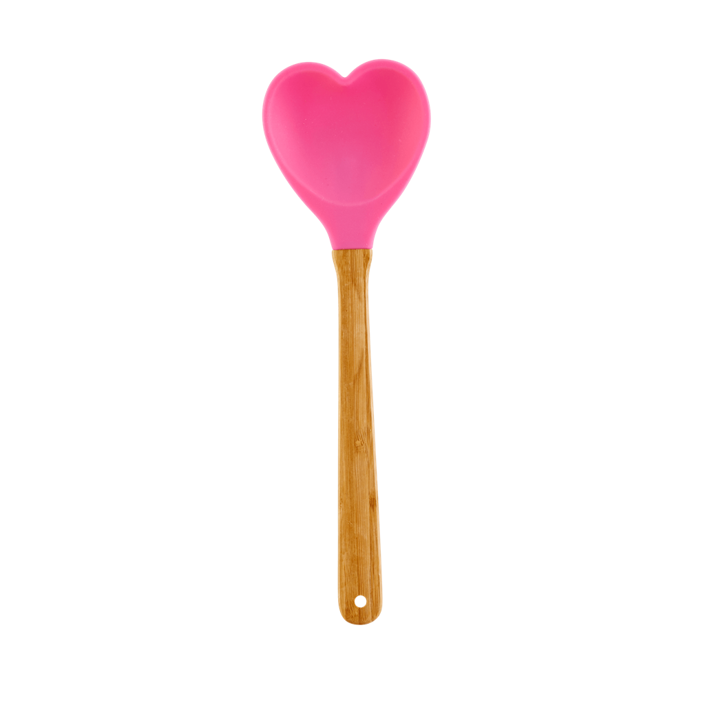 Heart Shape Silicone Spoon | Pink