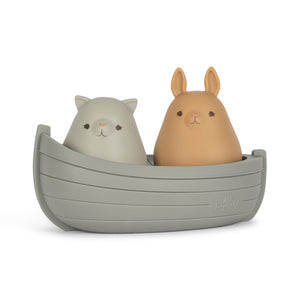 Silicone Boat Toys - Almond Mix