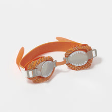 Load image into Gallery viewer, Mini Swim Goggles Tully the Tiger
