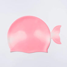 Load image into Gallery viewer, Shaped Swimming Cap Ocean Treasure Rose Ombre
