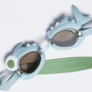 Mini Swim Goggles Shark Tribe Khaki
