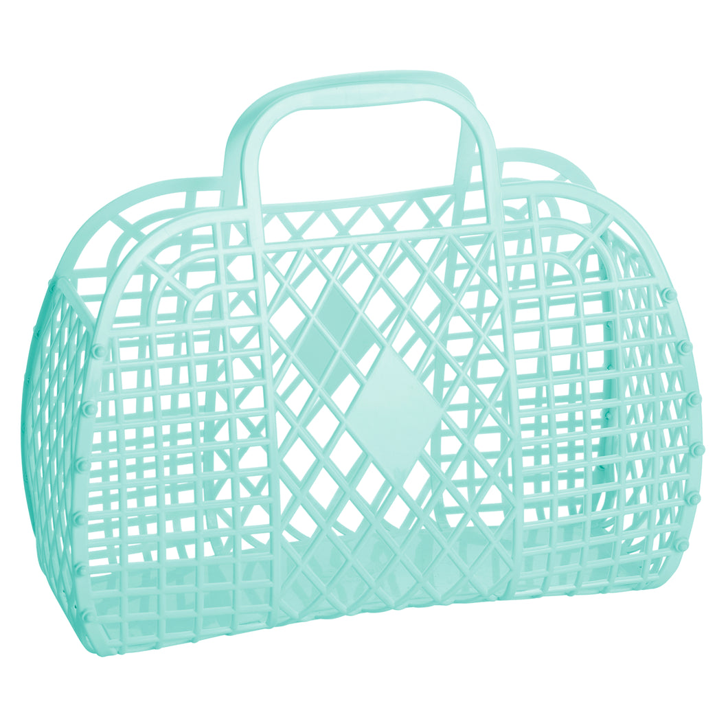 Retro Basket | Large Mint