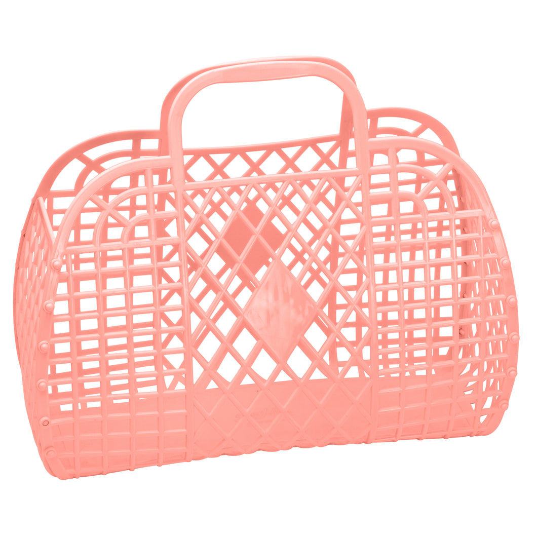 Retro Basket | Large Peach