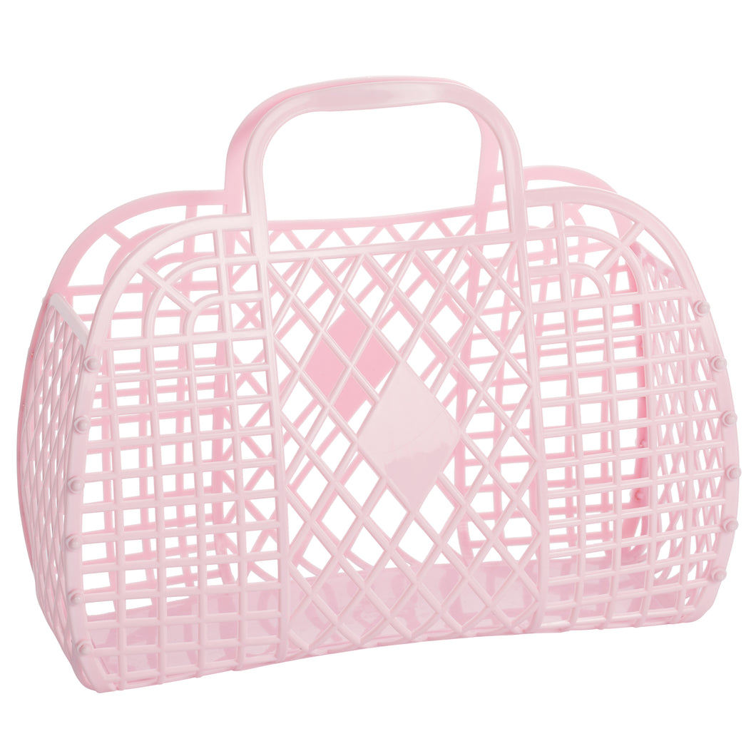 Retro Basket | Large Pink
