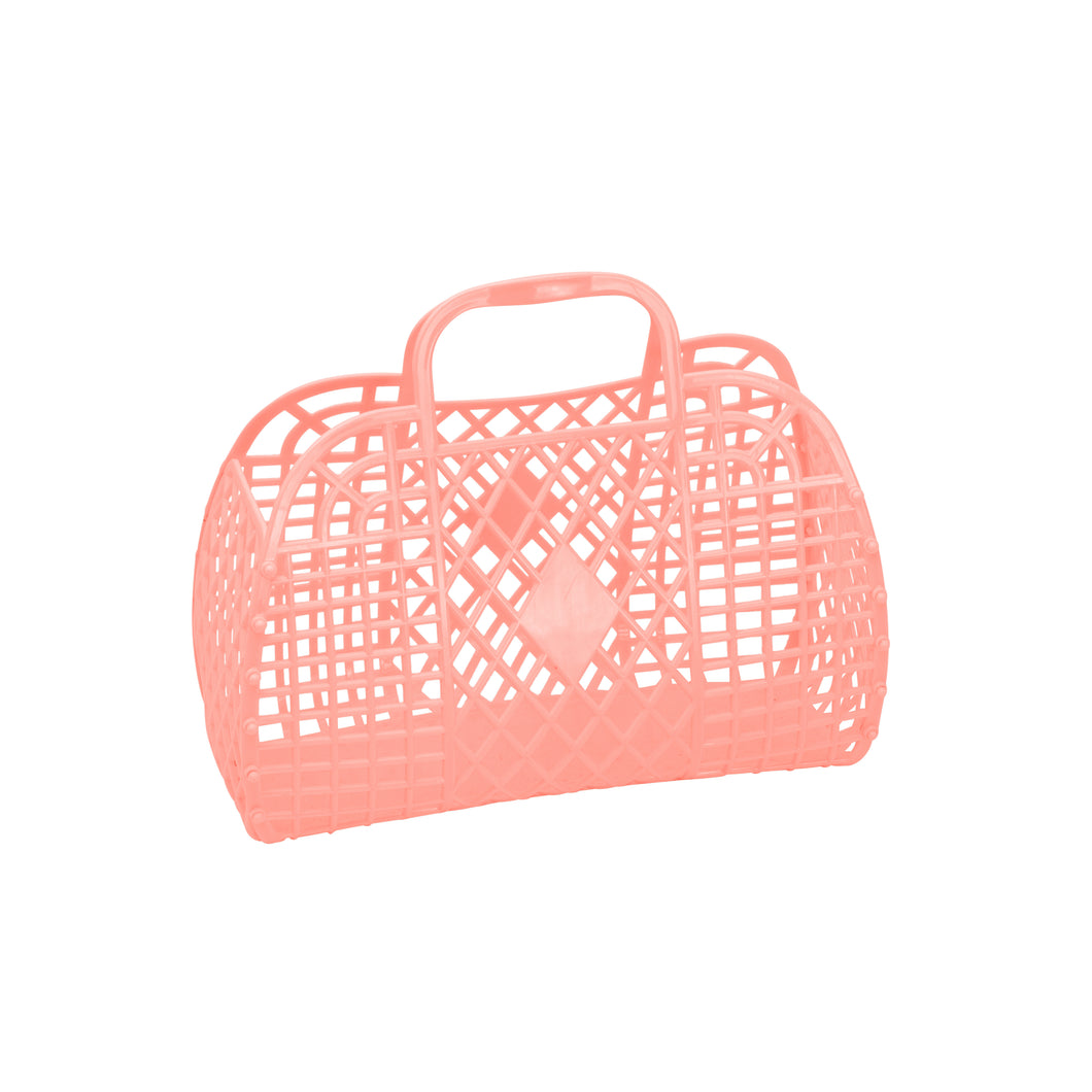 Retro Basket | Small Peach