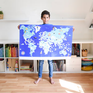 My Giant Poster & Sticker Set | Flags of the World
