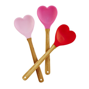 Heart Shape Silicone Spoon | Red