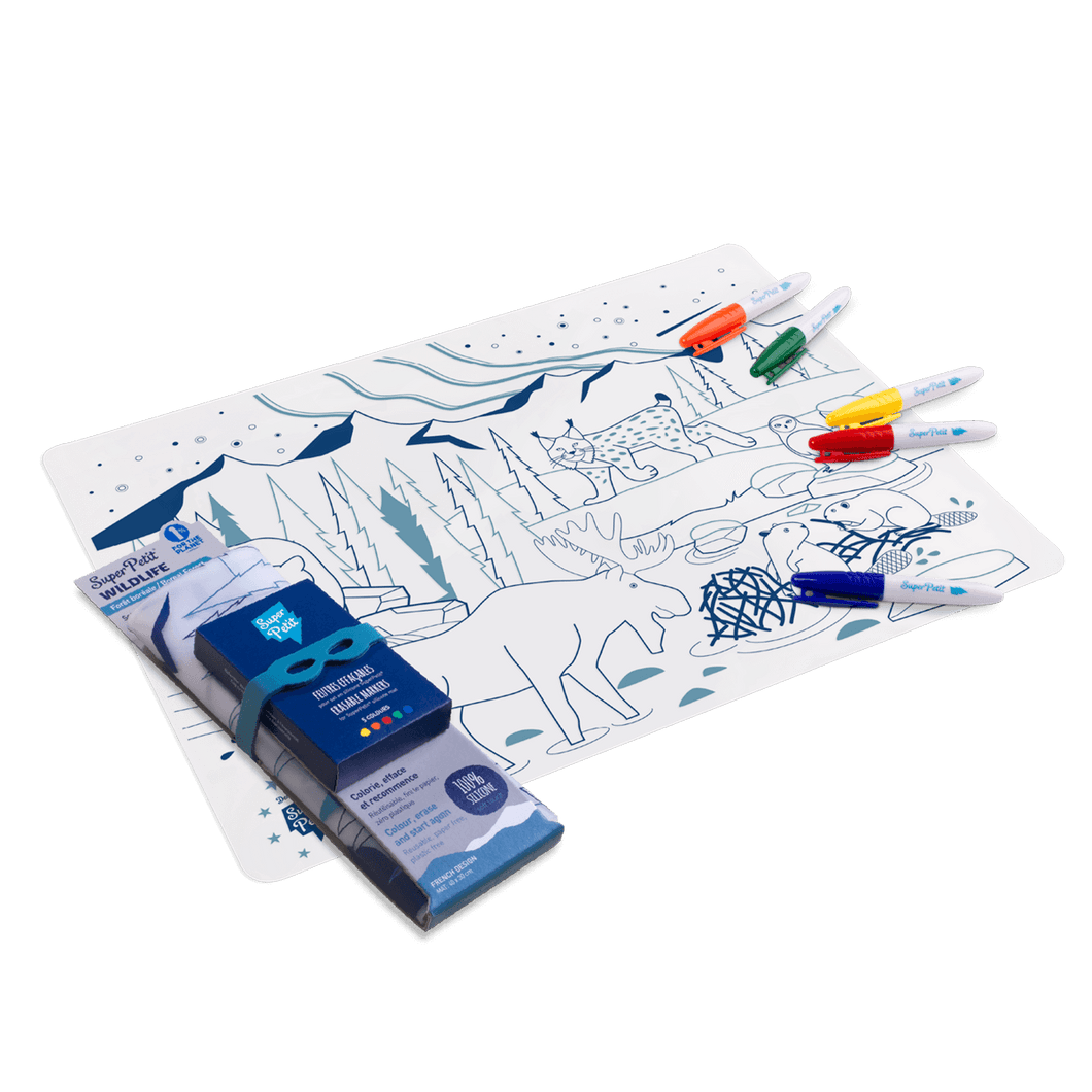 Silicone Colouring Set | Wildlife Forest