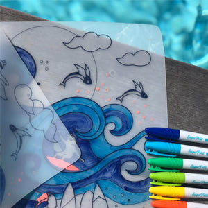 Silicone Colouring Set | Surf Party
